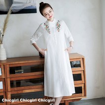 SAMARA 마담원피스 빅사이즈반팔 여름 40대 50대 중년원피스 엄마 마담 미시 CR097