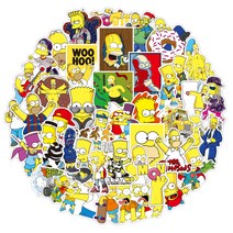 심슨스티커 도무송 다꾸스티커 노트북 스티커 50장 100장, A타입 / 심슨(50장)