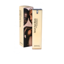 미냐 세럼 선 블록 센서티브 스킨 리포머 SPF50+ PA++++ - 민감성 클리어 선크림, 5개, 45ml
