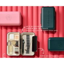 2022 스타벅스 서머 캐빈 파우치 핑크 그린 프리퀀시