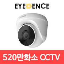 아이던스 EDN-QD1 / 520만화소 QHD 실내 CCTV 적외선 보안 감시 돔카메라, EDN-QD1+영상전원케이블10M
