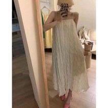 하와이 원피스 티 인견 롱 세트 나시 여름 미니 블라우스 시원한 하와이안 해변룩 민소매 뷔스티에