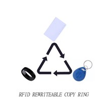 RFID NFC 스마트 칩 방수 링 125Khz T5577 복사기 재기록 가능 태그 키 1K S50 복제 토큰 배지, 06 CUID Ring-54MM, 1개