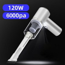 자동차 및 가정용 usb 충전 고전력 강력한 흡입 휴대용 휴대용 소형 무선 자동차 진공 청소기, 하얀
