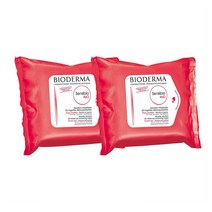 Bioderma 바이오더마 센시비오 H2O 클렌징 티슈 25개입 2팩 Biodegradables Wipes Cleansing and Make-Up Removing