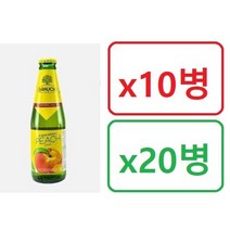 오스트리아 라우치 스파클링 피치 복숭아주스 250ml 커피숍 카페 과일음료, 10병