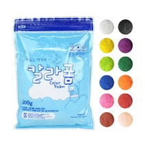 (대한) 칼라폼 클레이 500gX1팩 지퍼팩 컬러 볼클레이, 빨강색, 1팩