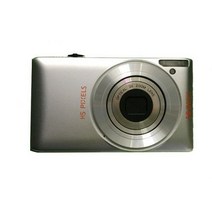 [해외] 배송 3 배 광학 줌 4 배 디지털 줌 16MP 디지털 카메라 DC560 2.7 인치 인치 텔레스코픽 사진 카메라 디지털, 은 add 8g card