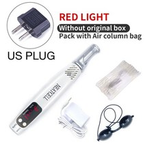 레이저 플라즈마 펜 미용가전 피부관리기 전문 레이저 피코세컨드 펜 여드름 제거 문신 레이저 펜 주근깨 여드름 두더지 다크 스팟 안료 문신 제거 기계, 미국 플러그 가방 빨간색