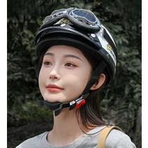 자전거안전모 고글 헬멧 여성자전거헬멧 싸이클, 블루
