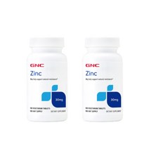 GNC 아연 zinc 킬레이트 이뮨 immune 글루콘산 30mg 100정 2개