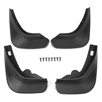 볼보트럭머드가드 4pcs 전면 및 후면 머드플랩 펜더 머드 가드 스플래쉬 플랩 포드 2, 검은색