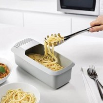 전자레인지 파스타 조리 용기 자취생 스파게티 간편 쿠커, 화이트, 1개
