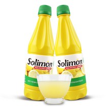 브이플랜 레몬즙 착즙 2병 1L 솔리몬 스퀴즈드 레몬즙 레몬 원액 주스 쥬스