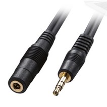 헤드폰/스피커연장용 스테레오 연장케이블(1.8-5M) 컴포넌트 음향 구형 콘솔 기기 TV, 5M