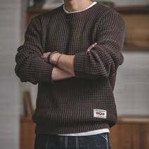 남자 스웨터 일본 빈티지 라운드 니트 1807237