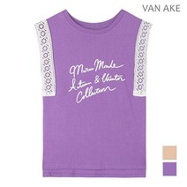 [반에이크] 레이스 배색 민소매 탑_VA88TOQ301Z