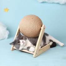 캣휠 고양이용품 고양이 스크래칭 볼 장난감 사이잘 로프 보드 그라인딩 발 스크래처 내마모성 애완 동물 가구 용품, L type+Extra Large 20cmBall
