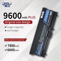 노트북 배터리 jigu 9cells thinkpad l421 l510 l512 l520 sl410 sl510 t410 t410i t420 t510 t510i 호환 279, 7800mAh