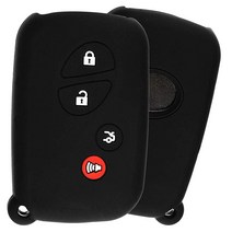 KeyGuardz 키리스 엔트리 원격 자동차 스마트 키 포브 외부 쉘 커버 부드러운 고무 보호 케이스 렉서스 ES GS IS LS