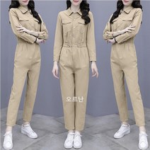 오르난 여성 긴팔 카라넥 패션 점프슈트 626303606387