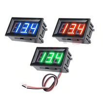 Led 전압계 표시기 포켓 전압 측정기 전압 테스터기, 레드100