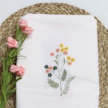 혜인천 대폭 20수 면 광목자수원단 네이비야생화 2컬러, 광목색