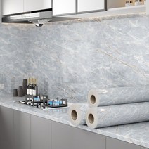 오염방지필름 방화 고온방지 자 접착 두꺼운 부뚜막 내열 대리석문 벽면 오일 스티커 3002349810, 바위청주방자접착_방지오일60cm와이드X매2belong