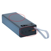 16X 18650 파워 뱅크 케이스 외부 QC 3.0 배터리 충전 스토리지 박스 쉘, 검은색