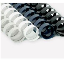 [P1D] 카피어랜드 제본 플라스틱링 교재 제본링 22mm 25개입 / 코일링 와이어링 제본스프링 pvc제본표지 스프링제본기 제본용표지 크리스탈링 플라스틱제본링 ( P1D / 991247EA ), 검정