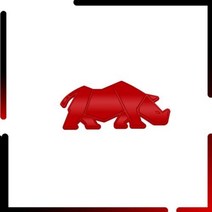 자동차 바디 그릴 배지 엠블럼 3D 금속 테일 스티커 스즈키 짐니 코뿔소 용 JB43 JB, Rhino Emblem