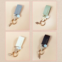 튜모 쌍용 구형 투리스모 코란도C 코란도스포츠 렉스턴W 4버튼 스마트 키케이스 TPU 키커버 키링, 스트랩, 스카이그레이