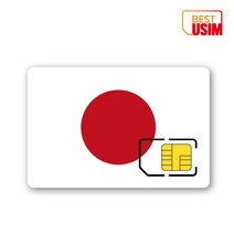 일본 베스트유심 단기 매일500MB 1GB 2GB 데이터무제한 오사카 여행유심칩, 우체국빠른등기(다음날수령), 3일