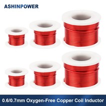 조합스피커 1Pcs 코일 인덕터 0.7mm 0.1-2.0MH DIY 스피커 크로스 오버 무산소 구리 주파수 분배기 공기 코, 19 0.7mm 1.9MH