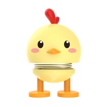 홉티미스트 강아지 동물 얼굴 빔블 범블 흔들리는 스마일 스프링 점프 차량용 장식 소품, V