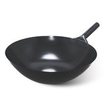 중화요리 철 북경팬 튀김팬 볶음팬, 쇠손잡이30cm, 1개