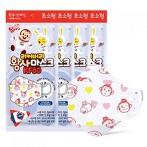 리커버리 코코몽 캐릭터 황사 마스크 KF80 (초소형) 10매입 성인유아동, 3개, 40매입