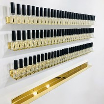 선반킹 골드미러 네일선반 폭이좁은 피규어 인테리어 벽선반, 1200mm