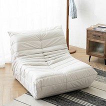 리네로제 토고 소파 Ligne Roset Togo Sofa 안락의자 주름 카페 거실 쇼파 캐터필라 발코니 레저 의자 거실 작은, 테크노베이지+발걸음 + 85x90cm