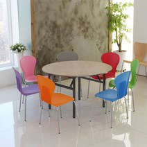 파미가구 1000사이즈 스트롱 접이식원탁 교회테이블 원형탁자 사무용테이블 사무용 테이블, 망펄비치