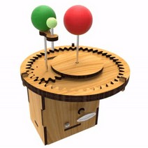 지구과학키트-DIY 오르골 회전 삼구의 만들기-지구 공전 달 위상변화