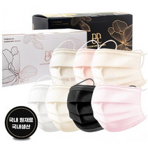 [100매] 국민 일회용 컬러 덴탈 마스크 대형 비말차단 국산 베이지 블랙 코랄 연핑크, 국민 일회용 마스크 연핑크 대형 100매