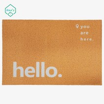 바닥밀착매트 현관문발판 신발먼지털이 주황색