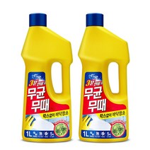 무균무때 바닥청소용 세제, 1L, 2개입