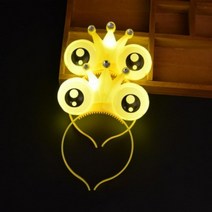 재롱잔치 응원봉 형광봉 LED봉 지시봉 야광 머리띠 빛나는 머리 장식 다섯개 별 보조 스틱 스타 형광 스틱 콘서트 소품, 개구리 왕자