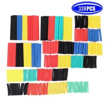 열 수축 튜브 필름 전선 164pcs 328pcs 키트 모듬 폴리올레핀 절연 슬리빙 와이어 케이블 8 크기 7, 협력사, 328개