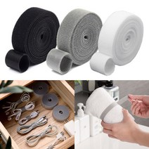 홈데코레 벨크로타이 전선정리 케이블 선 정리 찍찍이 테이프, 블랙, 20mm x 3미터