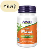 나우푸드 로우 마카 750mg 30캡슐 1통, 1개, 30정