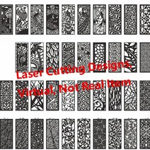 2023 뉴 룸 디바이더 패널 스텐실 창 CNC 레이저 크리컷 컷 디자인 장식 벡터 400 피스 파일 DXF CDR EPS SVG 형식