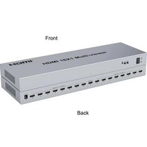 4K 16x1 사진 분배기 쿼드 HDMI 멀티 뷰어 스위처 16 인 1 아웃 원활한 스위치 HDTV 디스플레이 화면, [02] 1080P 60Hz, [02] with EU Plug